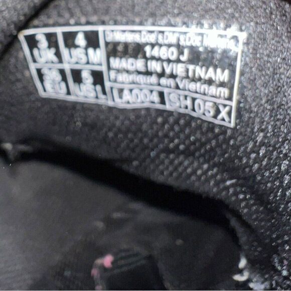 Dr. Martens 1460 Silver Rainbow Glitter Pride Zip / Lace Up Combat Boots Size 5 - Picture 8 of 9